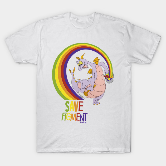 Save Figment - Journey Into Imagination at Epcot - WDWNT.com T-Shirt-TOZ